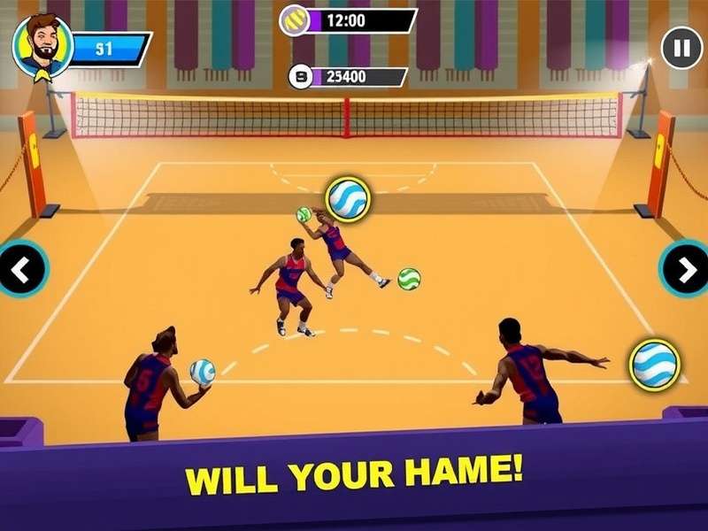 Titans Volley Heroes Game Screenshot